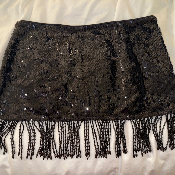 Reformation Martina Skirt Black - Size 12